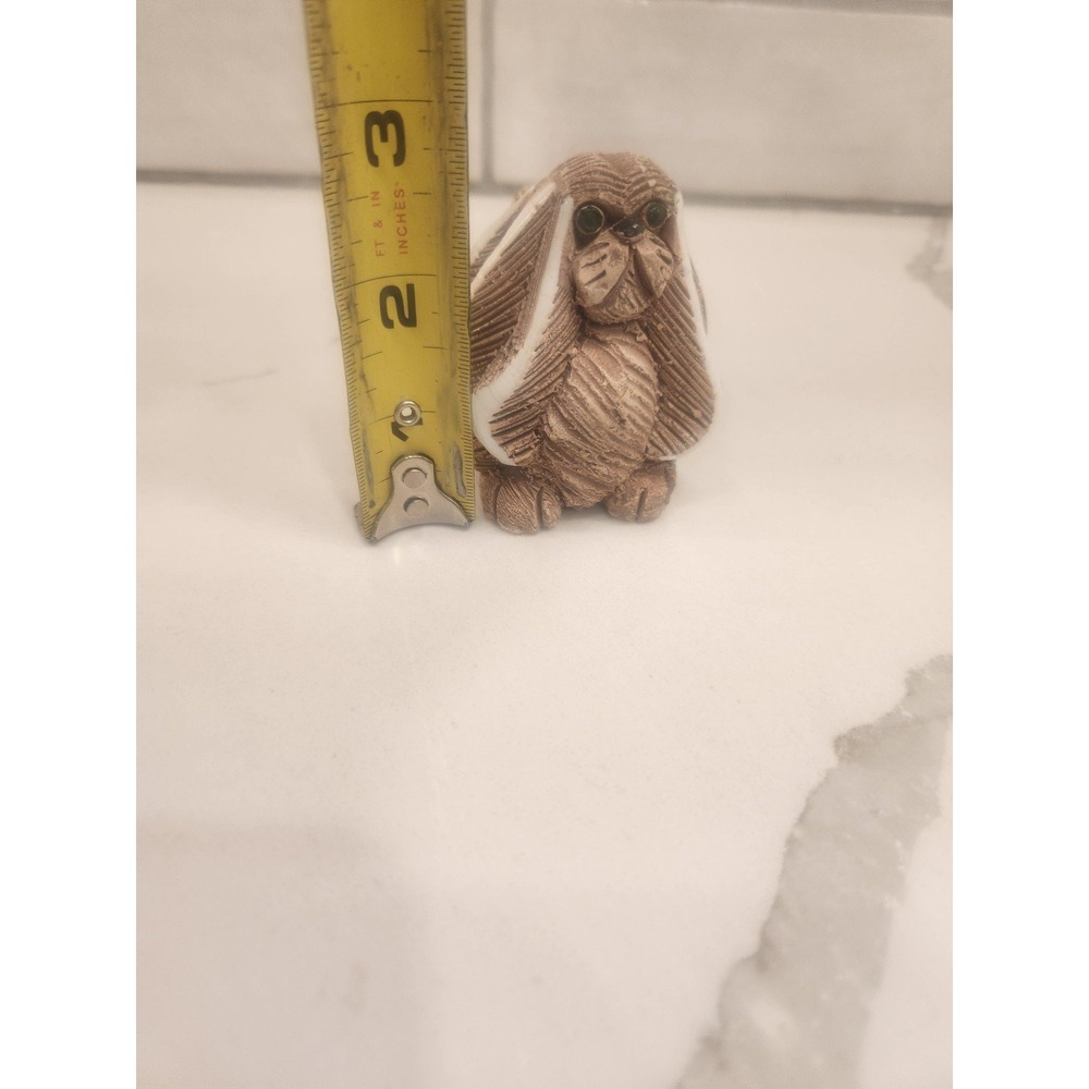Artesania Rinconada Pekingese Dog Figurine Hand‎ Carved Pottery Made In Uruguay - Picture 9 of 9